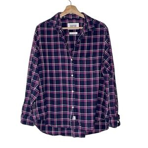 Grayson The Hero Plaid Button Down‎ Shirt Long Sleeve Relaxed Fit Womenswear